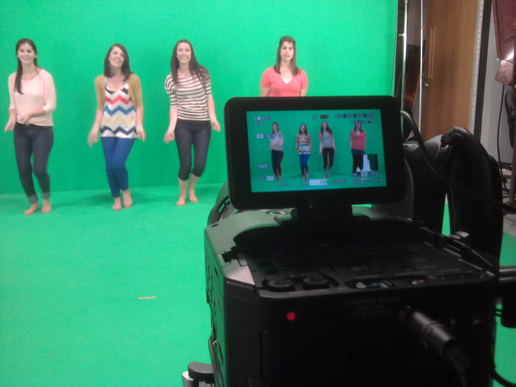Premier Studios internship — green screen shoot