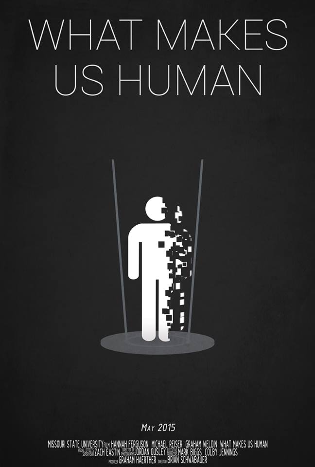 What Makes Us Human — minimalist poster
