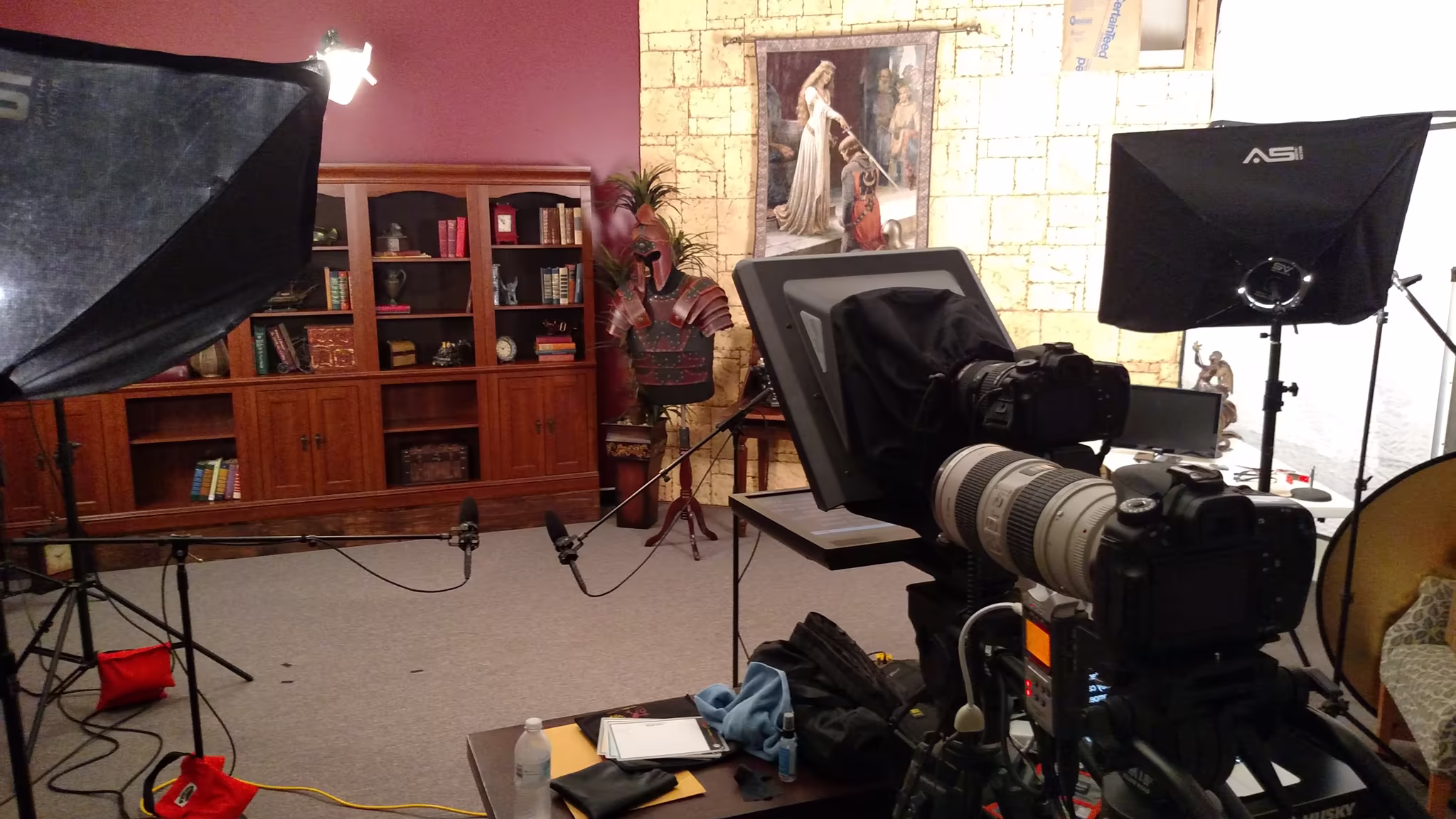 On set · the One Year Adventure Novel promo shoot