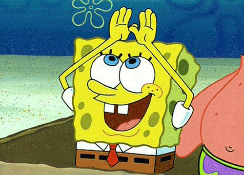 Spongebob showing 'bored' text