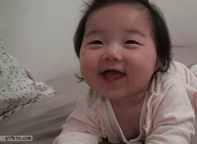 A sleepy baby instantly falls asleep